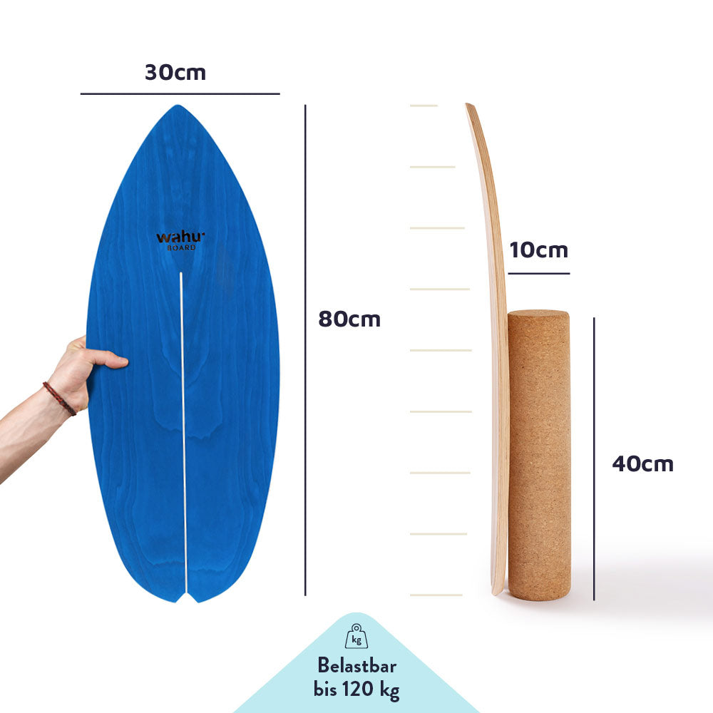 Größe, Maße und Gewicht wahu Balanceboard