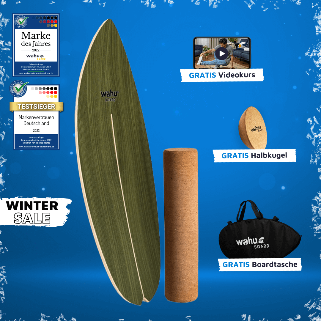 wahu Komplett-Set inkl. Halbkugel, Rolle, Ball, Tasche & Videokurs
